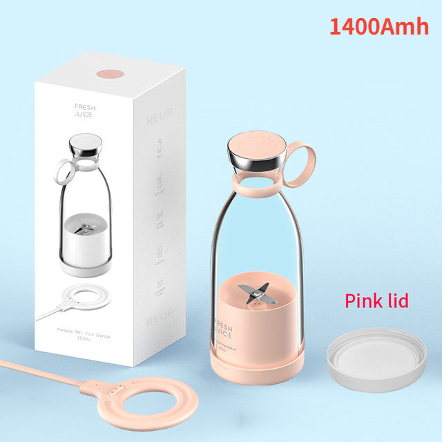 Portable Electric Juicer Blender USB Mini Fruit Mixer - Multifunction Juice Maker Machine | Compact Design | Easy to Use | Ideal for Milkshakes, Smoothies, and More