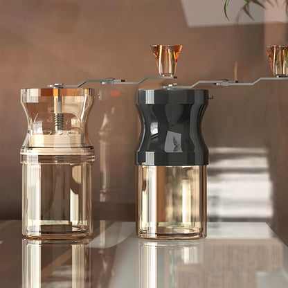 Household Manual Coffee Grinder 9 Levels Adjustable Mini Portable Washable Stainless Steel Coffee Mill Black
