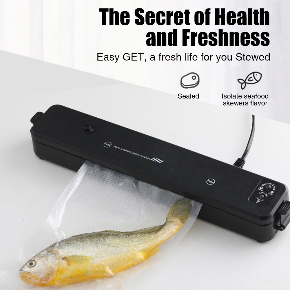 Household Vacuum Sealing Machine With 10pcs Seal Bags Automatic Air Sealing System For Food Storage Preservation EU plug