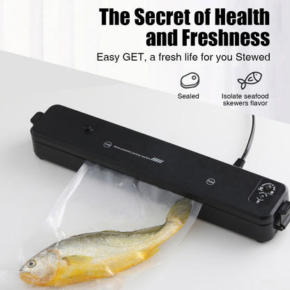 Household Vacuum Sealing Machine With 10pcs Seal Bags Automatic Air Sealing System For Food Storage Preservation EU plug