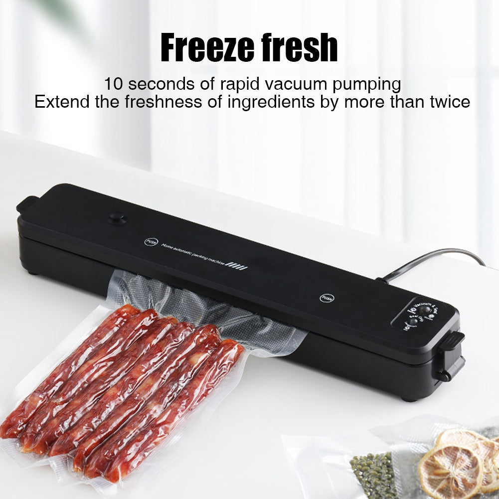 Household Vacuum Sealing Machine With 10pcs Seal Bags Automatic Air Sealing System For Food Storage Preservation EU plug