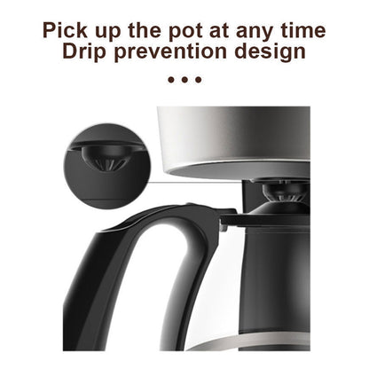 650w Automatic Drip Coffee Maker 750ml | Large Capacity Espresso Machine for Beginners | Thermostatic Base | EU Plug
