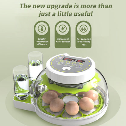 Egg Incubators with Automatic Temperature and Humidity Control, 360 Clear Egg Candler Egg Flipper 12 Single Batteries