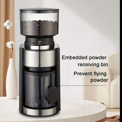 Electric Coffee Grinder 25 Levels Household Adjustable 250g Large Capacity Coffee Bean Grinder Mills