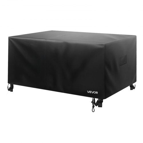 Patio Furniture Cover, 420D Heavy Duty Waterproof Outdoor Dining Table and Chairs Cover, Large Squre Patio Table Covers with Air Vent for All Weather, 74L x 74W x 28H inch, Black