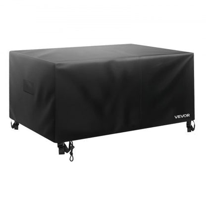 Patio Furniture Cover, 420D Heavy Duty Waterproof Outdoor Dining Table and Chairs Cover, Large Squre Patio Table Covers with Air Vent for All Weather, 74L x 74W x 28H inch, Black