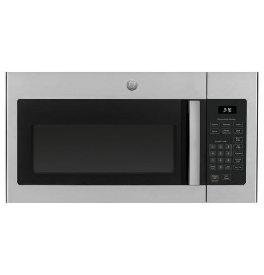GE 30-Inch Over-The-Range Microwave Oven, 1.6 Cu. Ft. Capacity, 2-Speed 300 CFM Venting, Stainless Steel