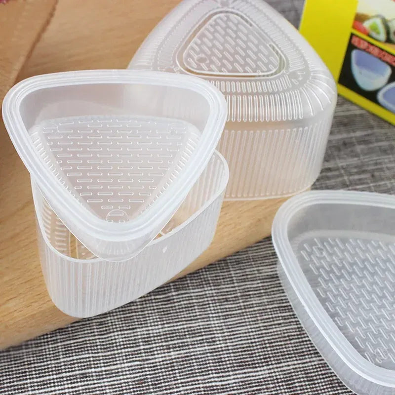 4PCS/Set DIY Sushi Mold Onigiri Rice Ball Food Press Triangular Sushi Maker Mold Sushi Kit Japanese Kitchen Bento Accessories