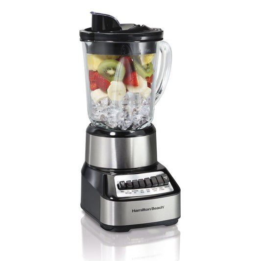 700-Watt Multi-Function Kitchen Countertop Blender with Glass Pitcher - 14 Blending Functions and Mess-Free Pour Lid