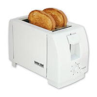 Better Chef Two Slice Toaster in White - Wide Slots, Adjustable Browning Control, Quick Cancel Button
