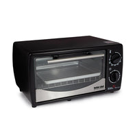 Versatile 9L Black Stainless Steel Toaster Oven: Bake, Broil & Toast with Ease!