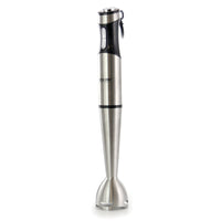 Better Chef Immersion Blender in Silver - 260W Motor with Turbo Boost, Stainless Steel Blade, Detachable Blade - Perfect for Smoothies, Soups, and More - 3 Cup Mixing Cup Included