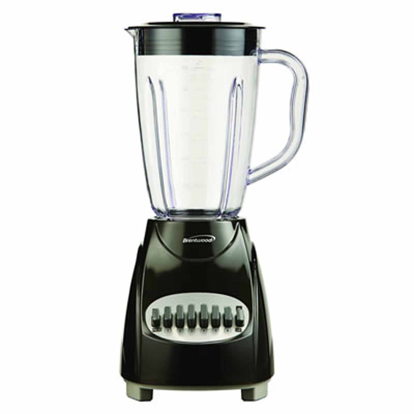 Brentwood 12-Speed Blender with Plastic Jar in Black - Make Delicious Smoothies and Meals with Ease - High Quality and Easy to Use