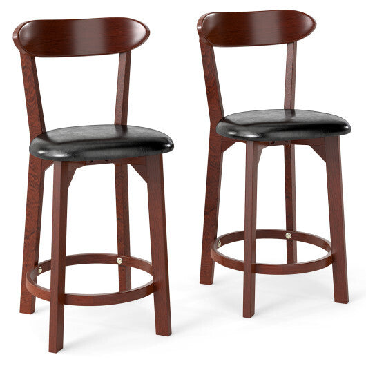 Set of 2 29 Inch Modern Armless Upholstered Cushioned Seat Island Dining Chairs for Kitchen