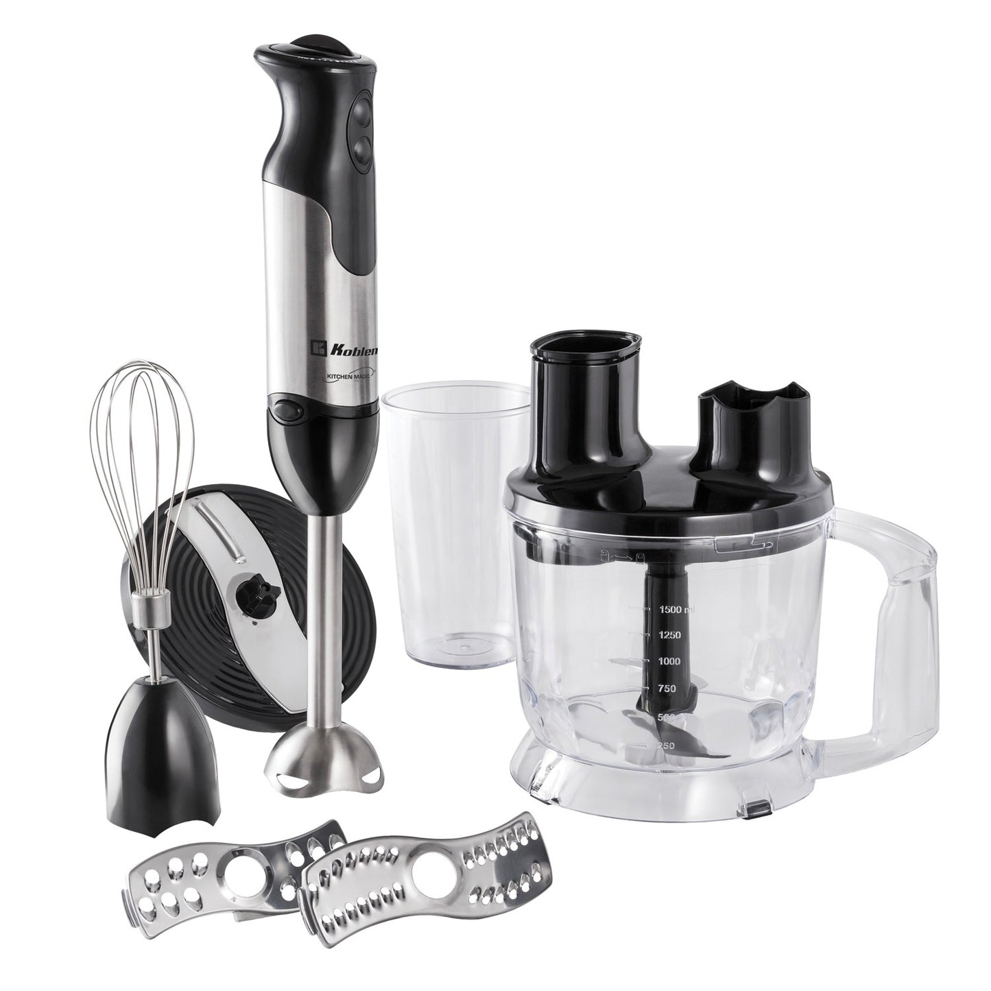 Koblenz BKM-800 IN 800-Watt 2-Speed Kitchen Magic Collection Immersion Mixer - Versatile, Powerful, and Easy to Clean
