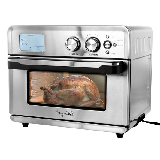 MegaChef Multifunction Air Fryer Toaster Oven with 21 Presets - Convenient, Precision Cooking for Deliciously Healthy Meals