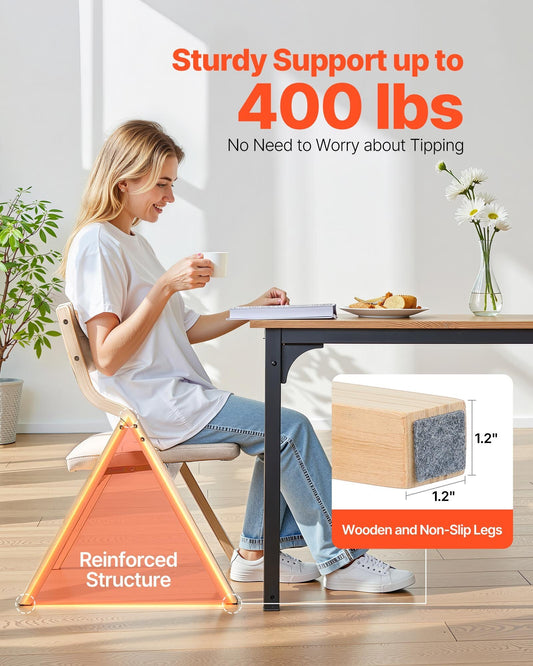 Wooden Folding Chairs with Cushion, Set of 4, Portable Foldable Cushion Chair with Wooden Frame, Modern Padded Dining Chair for Kitchen, Office, Wedding, Party, Dining Room, Easy Assembly, Beige