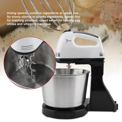 7-speed Automatic Mixer Hand-held Electric Food Mixers Egg Beater UK Plug Black