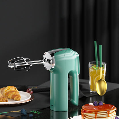 Double-head Egg Beater Usb Charging 3-speed Adjustable Kitchen Baking Mixer Food Blender Blue