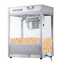 US GARVEE 8 OZ Popcorn Machine Temperature Control Digital Display Popcorn Maker Machine Silver