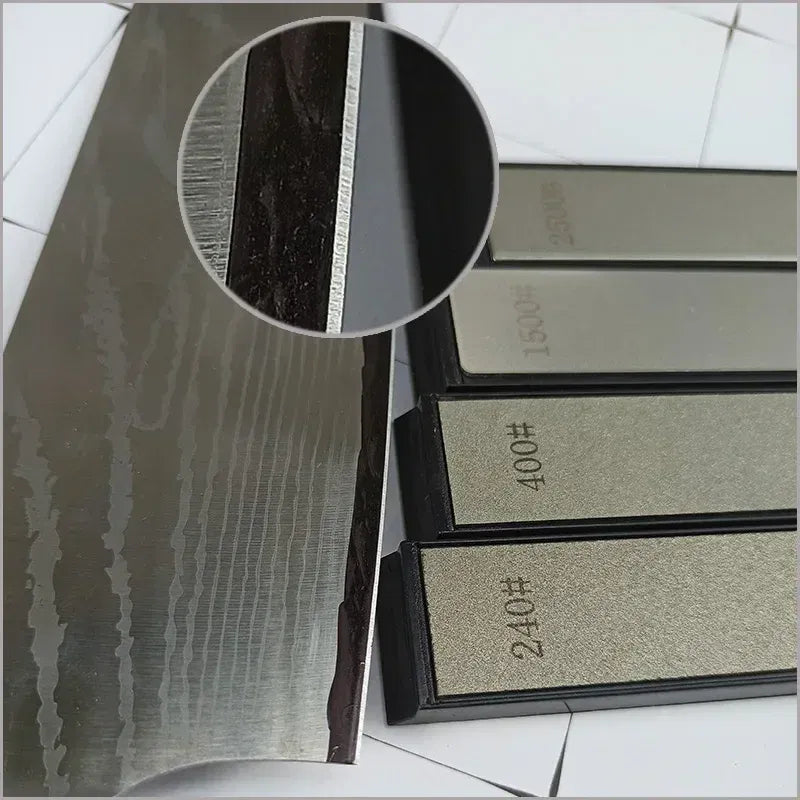 Color: PURPLE, Size: XL - Diamond Whetstone for Knife Sharpener Fixed Angle Knife Sharpener Sharpening Stone Diamond Whetstone Honing Stones Oil Stone SET