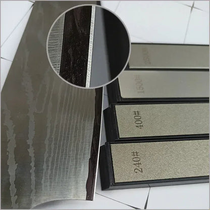 Color: Dark Grey, Size: XL - Diamond Whetstone for Knife Sharpener Fixed Angle Knife Sharpener Sharpening Stone Diamond Whetstone Honing Stones Oil Stone SET