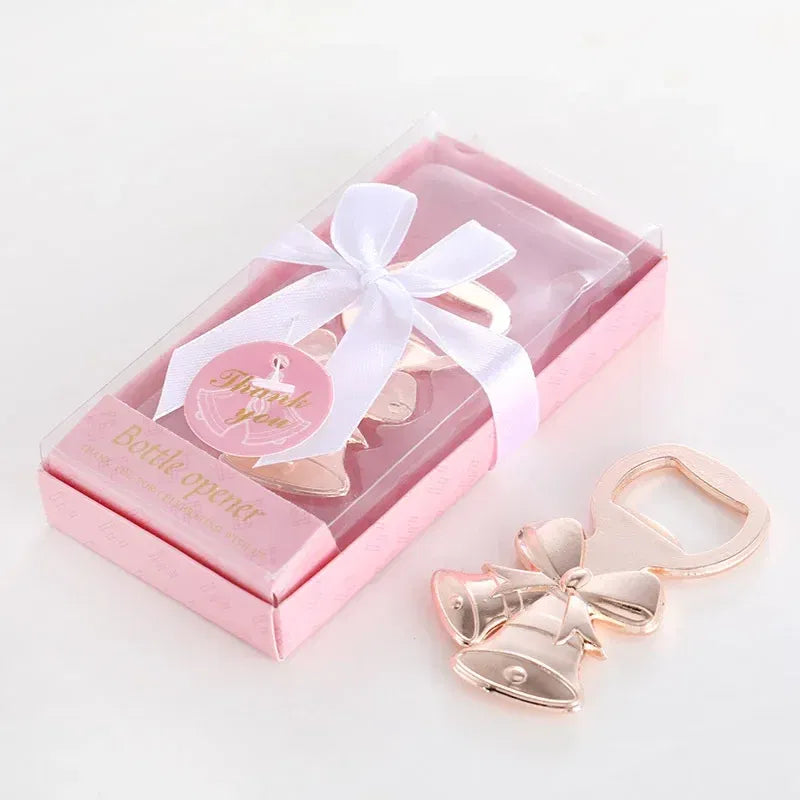 Creative Bottle Opener Decoration Crafts Rose Gold Bell Shape Beer Opener Tools Alloy Christmas Bell Opener Gifts for Guests