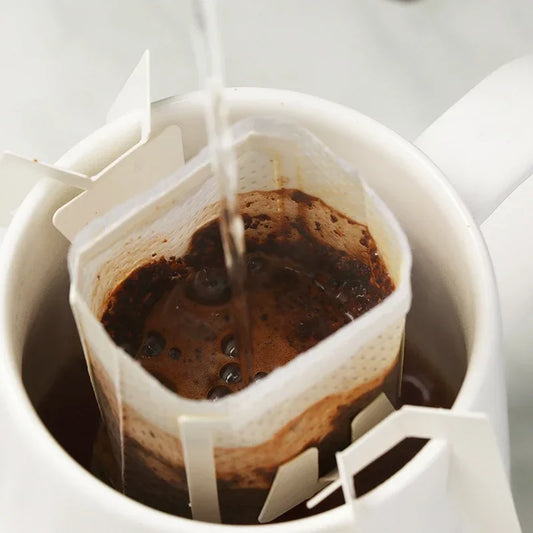 Color: light green - Coffee Filter Bags 50/100/200pcs Disposable Drip Coffee Bag Portafilter Hanging Ear Espresso Coffee Accessories Tea Tool