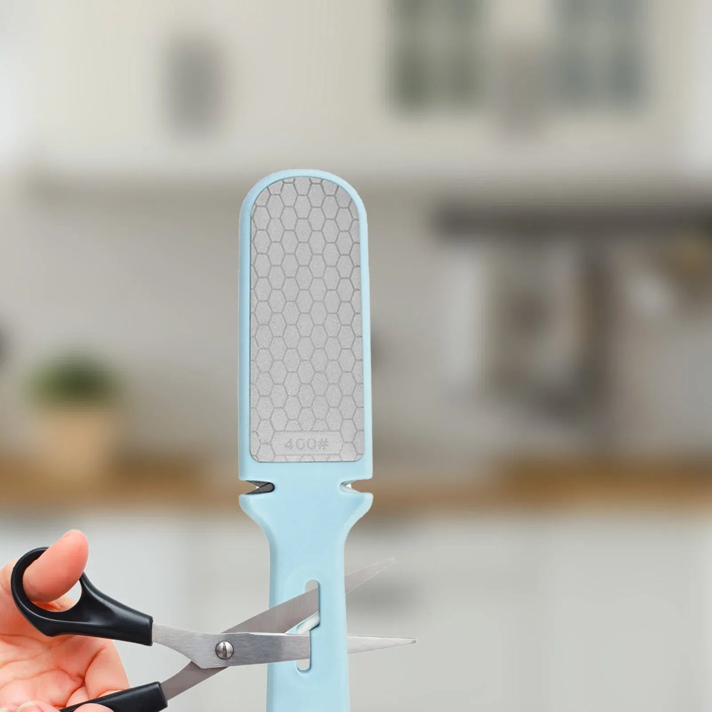 Color: Blue, Ships From: france - Knives Sharpener File Diamond Scissor Professional Sharpening Stone Diamond Honing Steel Metal File Paddle Tool For Chef And