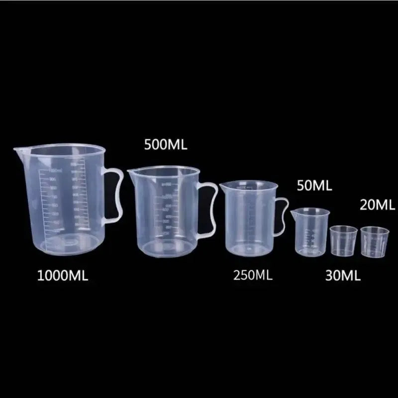 Color: Burgundy, Ships From: CHINA - Clear Plastic Graduated Measuring Cupws Househould Portable Baking Beaker Liquid Measure Jug Transparent Cup Container
