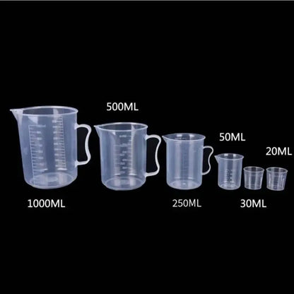 Color: Burgundy, Ships From: CHINA - Clear Plastic Graduated Measuring Cupws Househould Portable Baking Beaker Liquid Measure Jug Transparent Cup Container