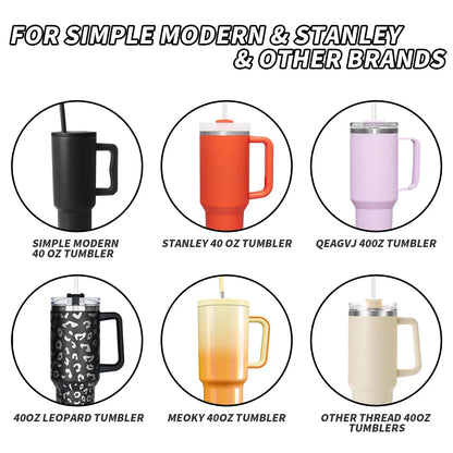 Color: Dull - Replacement Lid For Stanley Adventure Quencher Travel Tumbler 40oz Clear Spill Proof Tumbler Cover For Stanley Cup Accessories