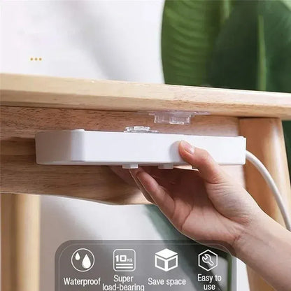 Color: DARK GRAY - Double-Sided Adhesive Wall Hooks Hanger Strong Transparent Suction Cup Sucker Hooks Kitchen Bathroom Storage Plug Socket Holders