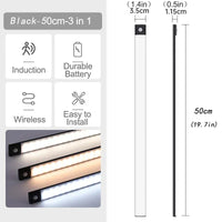 Emitting Color: Dark Red - Under Cabinet Lights LED Motion Sensor Night Light Thin Rechargeable Dimmable Lamps Kitchen Cabinet Bedroom Wardrobe Lighting