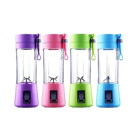 Color: Yellow - Portable Mini Blender for Shakes and Smoothies Rechargeable USB 380ML Traveling Fruit Juicer Cup Hand Fruit Blender Juicing Cup