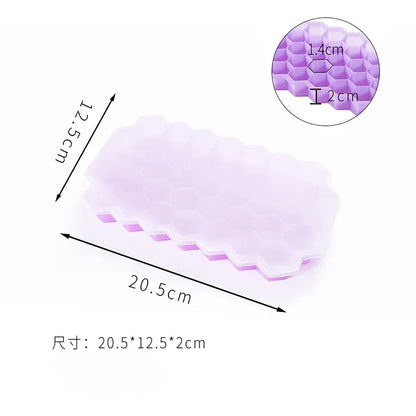 Color: Pink, Size: XL - 4/2/1PCS Silicone Ice Cube Mold 148 Cube Large-capacity Ice Trays Food Grade Ice Maker BPA Free Reusable Ice Maker with Lids