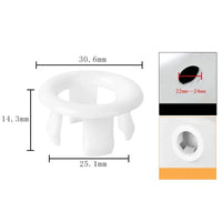 Color: Yellow, Outer Diameter: 76mm - 4/1pcs Sink Hole Round Overflow Cover Kitchen Basin Trim Hollow Overflow Ring Plug Bathroom Wash Basin Overflow Ring Accessories