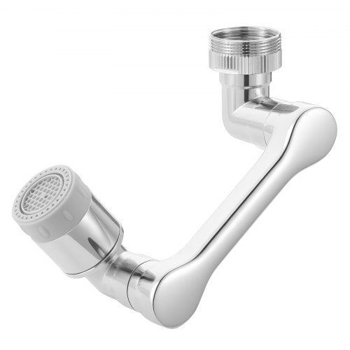1080? Swivel Faucet Extender, 2 Sprayer Modes Sink Water Faucet Aerator Extension, Kitchen Bathroom Rotatable Spray Attachment with Brass Robotic Arm, Rotating Splash Filter Wash Hand/Hair/Face