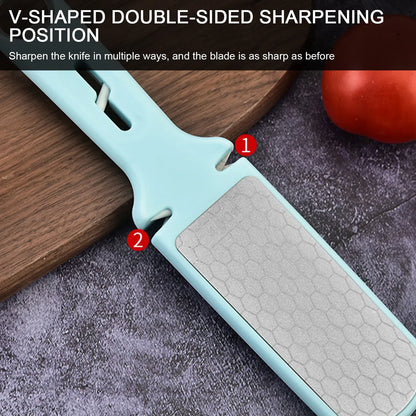Color: Blue, Ships From: france - Knives Sharpener File Diamond Scissor Professional Sharpening Stone Diamond Honing Steel Metal File Paddle Tool For Chef And