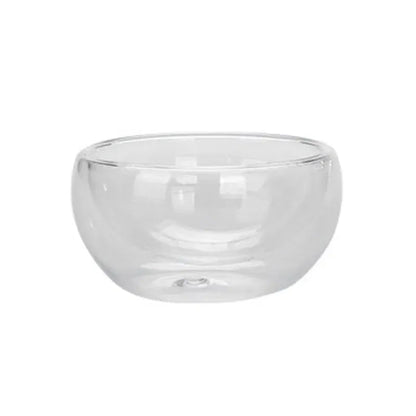 Color: light green, Capacity: 301-400ml - 2/6Pcs Double Layer Glass Tea Cup Set Transparent Drinkware Coffee Milk Water Mug Multi-Purpose Brewings Tea Cup Kitchen Tools