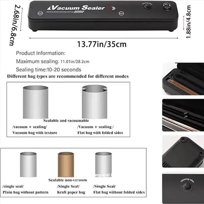 2025 Vacuum Sealant Packaging Machine Food Vacuum Sealant Small Portable Household Fruit And Vegetable Vacuum Machine Vacuum Bag