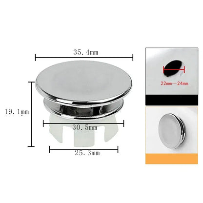 Color: Navy Blue, Outer Diameter: 84mm - 4/1pcs Sink Hole Round Overflow Cover Kitchen Basin Trim Hollow Overflow Ring Plug Bathroom Wash Basin Overflow Ring Accessories