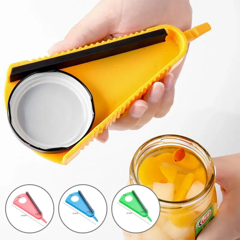 Color: Yellow - Can Opener 5 In 1 Multi Function Jar Opener Twist Off Lid Quick Opening Cooking Everyday Use Bottle Opener Kitchen Accessories