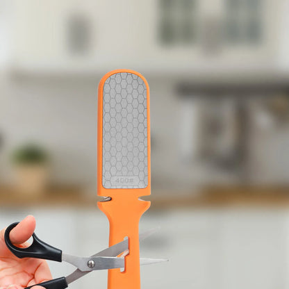 Color: Blue, Ships From: france - Knives Sharpener File Diamond Scissor Professional Sharpening Stone Diamond Honing Steel Metal File Paddle Tool For Chef And