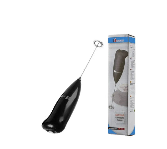 Color: Light Grey - Electric Milk Frother Handheld Mixer Coffee Foamer Egg Beater Cappuccino Stirrer Mini Portable Blenders Home Kitchen Whisk Tool