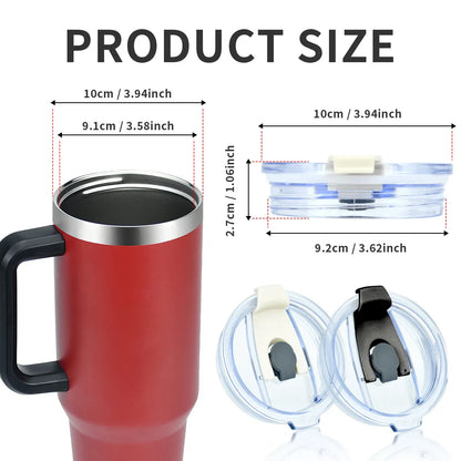 Color: Dull - Replacement Lid For Stanley Adventure Quencher Travel Tumbler 40oz Clear Spill Proof Tumbler Cover For Stanley Cup Accessories