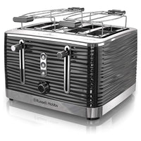 Russell Hobbs Retro Style 4 Slice Toaster in Black - Premium Aesthetics for Your Kitchen