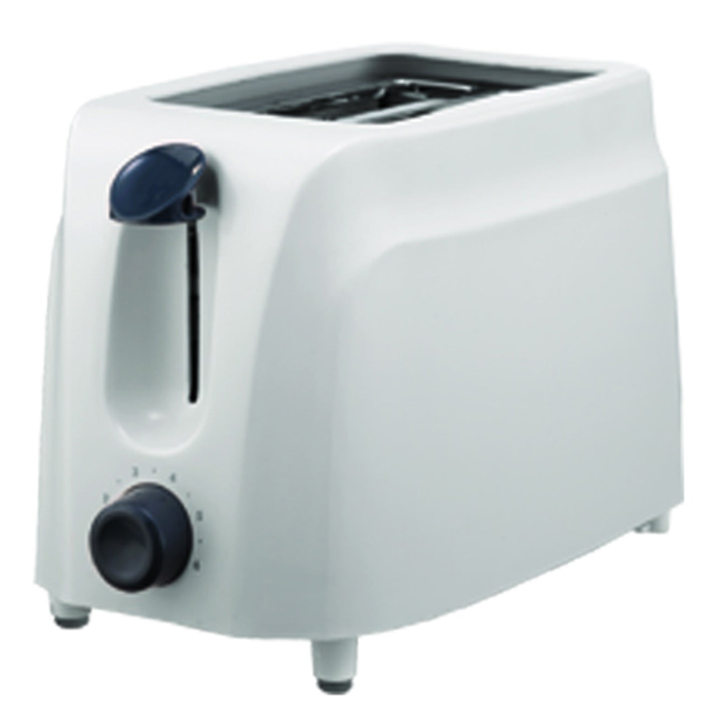 Brentwood 2 Slice Cool Touch Toaster in White - Perfectly Toasted Bread, Pastries, and Waffles - 6 Shade Settings - Easy Access Crumb Tray - Safe and Stylish