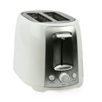 Brentwood 2 Slice Cool Touch Toaster - Wide Slot, 800w, 6 Shade Settings, Stainless Steel - Perfect for Bagels and Artisan Bread
