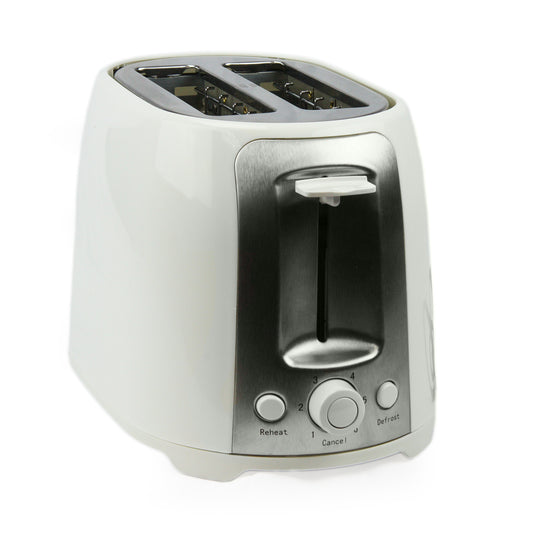 Brentwood 2 Slice Cool Touch Toaster - Wide Slot, 800w, 6 Shade Settings, Stainless Steel - Perfect for Bagels and Artisan Bread